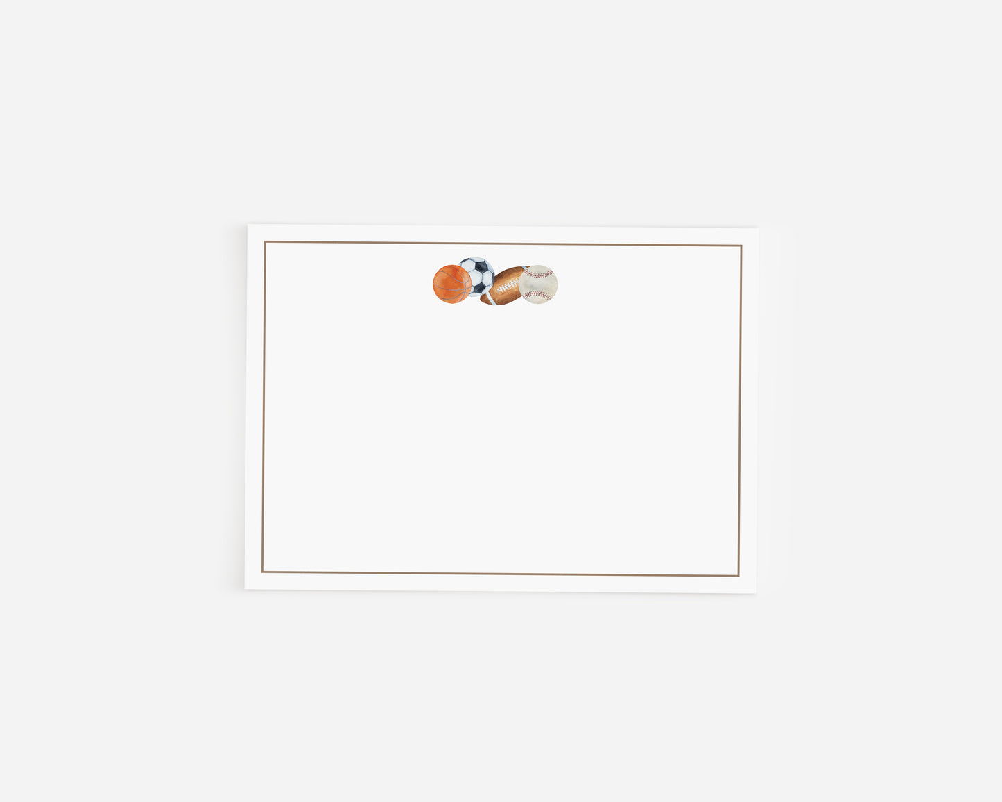 Sports Stationery Card