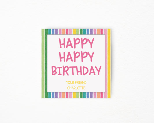 Happy Happy Birthday Sticker