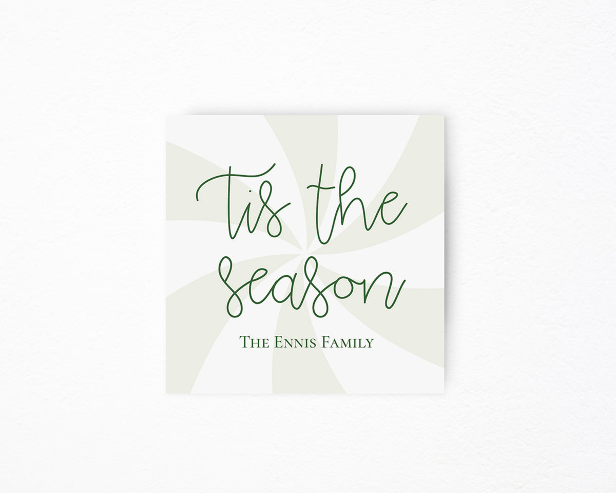 Tis the Season Square Tag