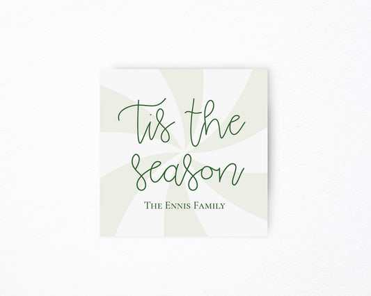 Tis the Season Square Tag