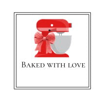 Baked with Love Sticker