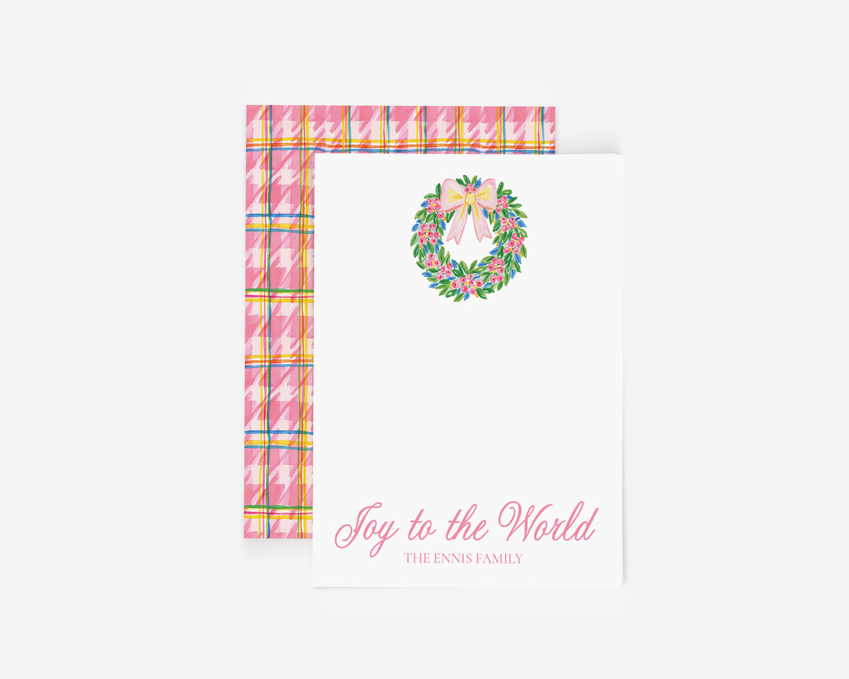 Wreath Topper Christmas Card